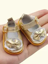  1 Pair Decorative Cute Doll Shoes Fashionable Doll Shoes Toy Multifunctional Soft Bow Knot Girl Doll Sandal 
