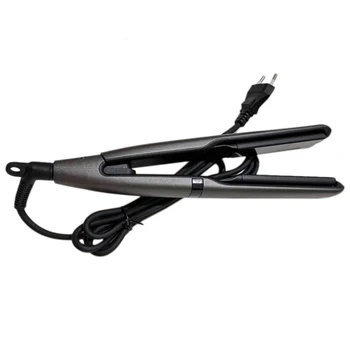 

Flat Iron 2 in 1 Straightens Curls LCD Adjustable Temp Professional Ceramic Tourmaline Hair Straightener EU Plug