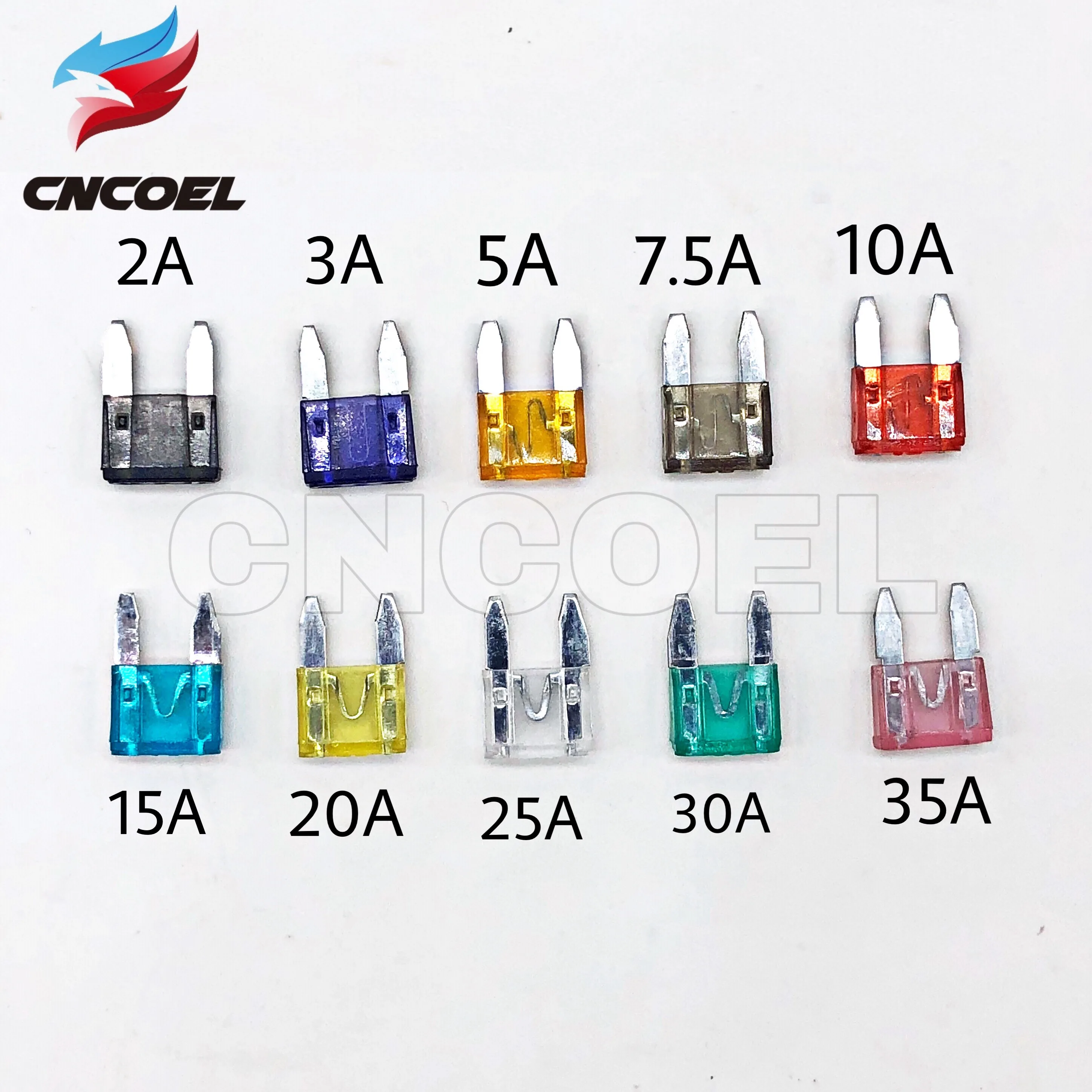 

20/50pcs Car fuse 2A 3A 5A 7.5A 10A 15A 20A 25A 30A 35A Standard Small Fuse Blade Fuse, Auto Fuse Car