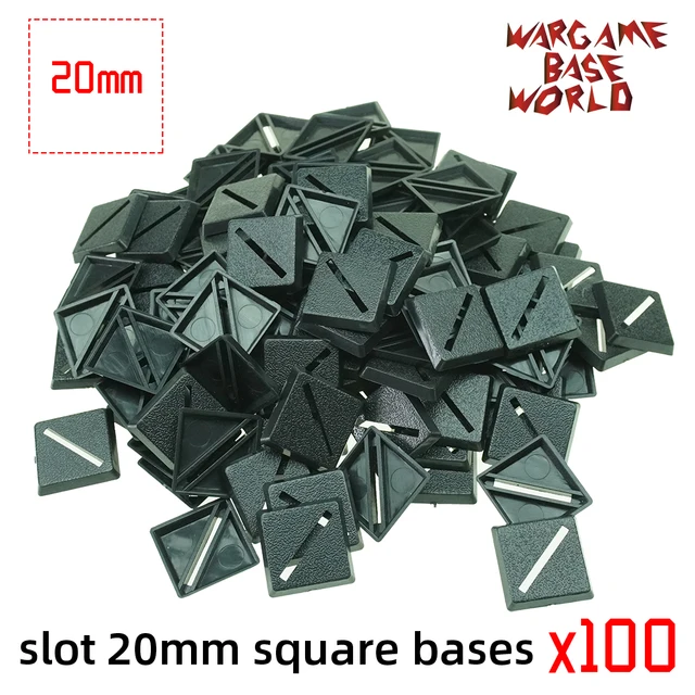 wargame base world - slot 20mm square bases 5