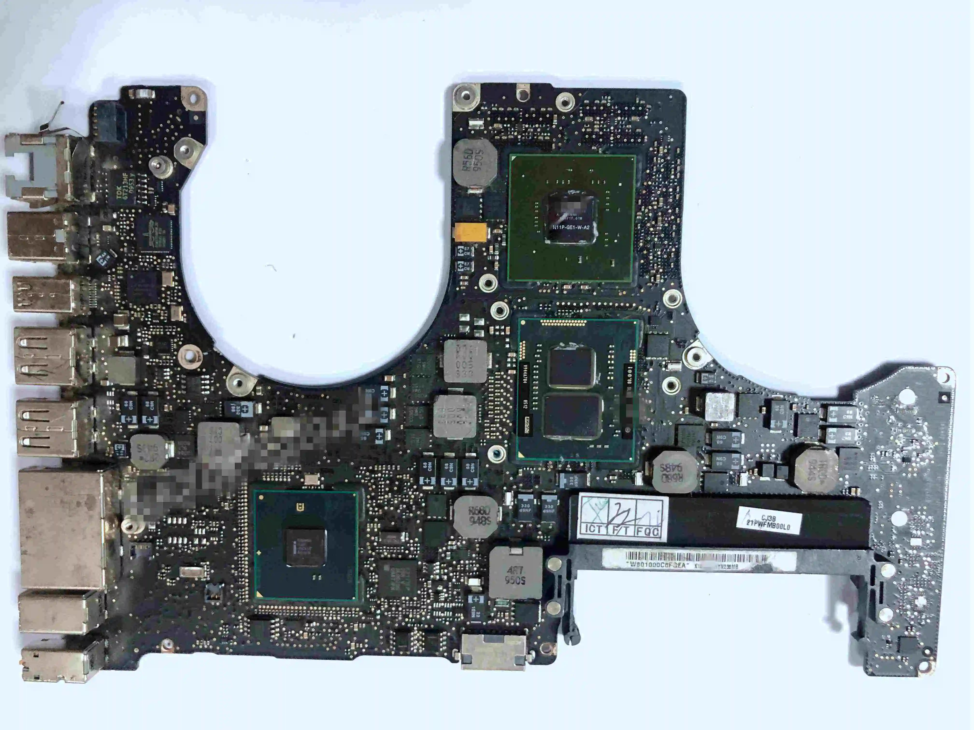 MacBook Pro Unibody 15 &quotA1286 2 8 ГГц i7-640 Процессор 512MB материнскую плату 820-2850-A (Mid 2010