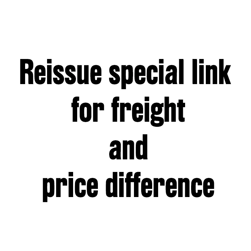 

Reissue special link for freight and price difference