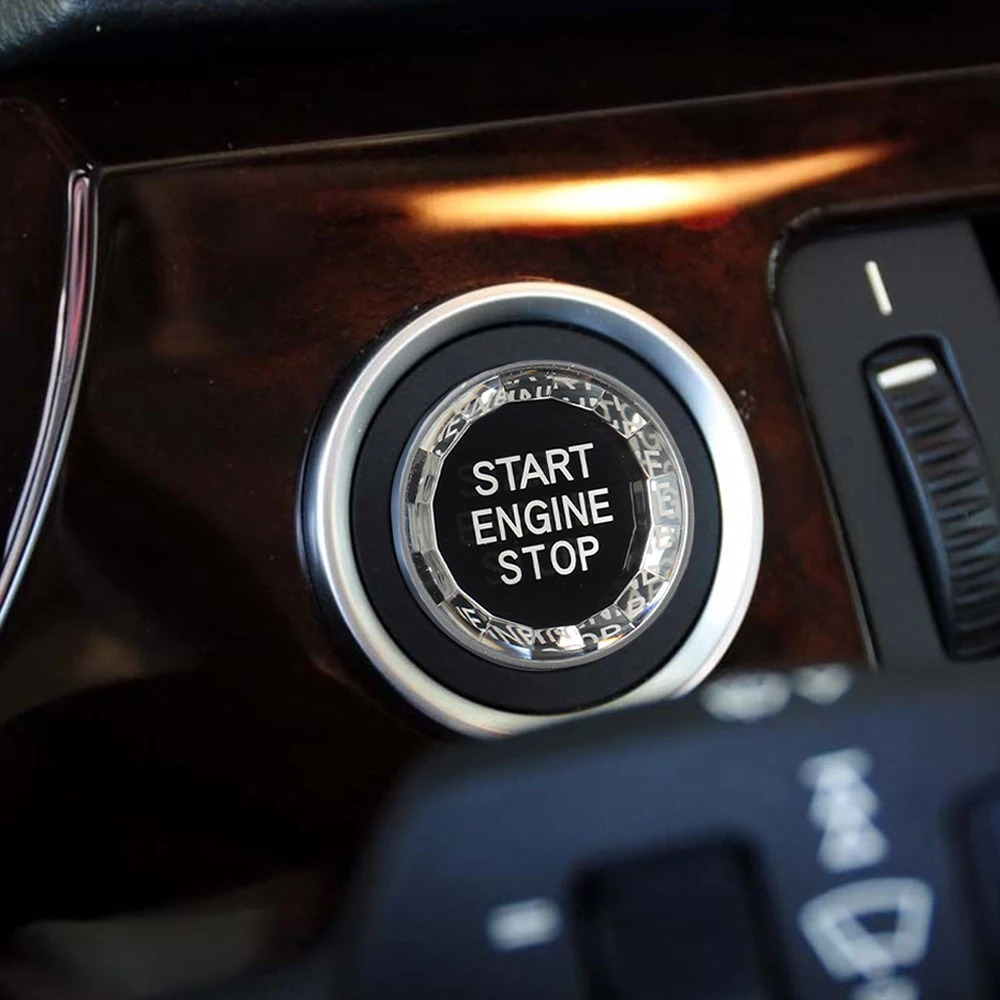 Переключатель остановки двигателя, кристаллическая кнопка для BMW E70 E71 E90 E91 E60 E83 E84, сменная крышка кнопки