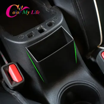 

Color My Life ABS Car Armrest Storage Box Cup Holder Container Glove Organizer for Jeep Compass 2017 2018 2019 2020 Accessories