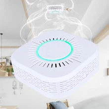 Умный звуковой стабильный независимый Тип высокочувствительное оборудование пожарная сигнализация визуальная Домашняя безопасность беспроводной детектор дыма в режиме реального времени