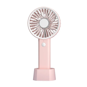 

USB Hand Held Fan Portable Desk Fan Cooling Fan 3 Speeds Adjust with Rechargeable Battery for Office Outdoor Home