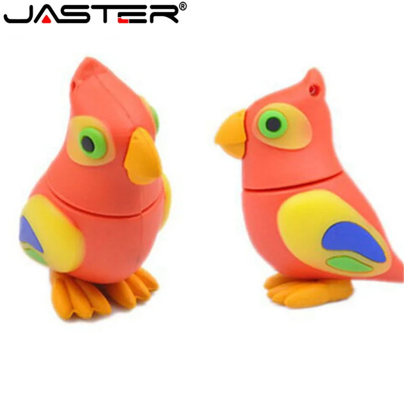 JASTER USB флеш накопитель Милый Мультфильм Красочная птица U диск мини милый firebird