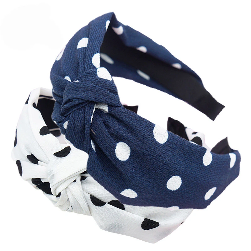 polka dot bow headband