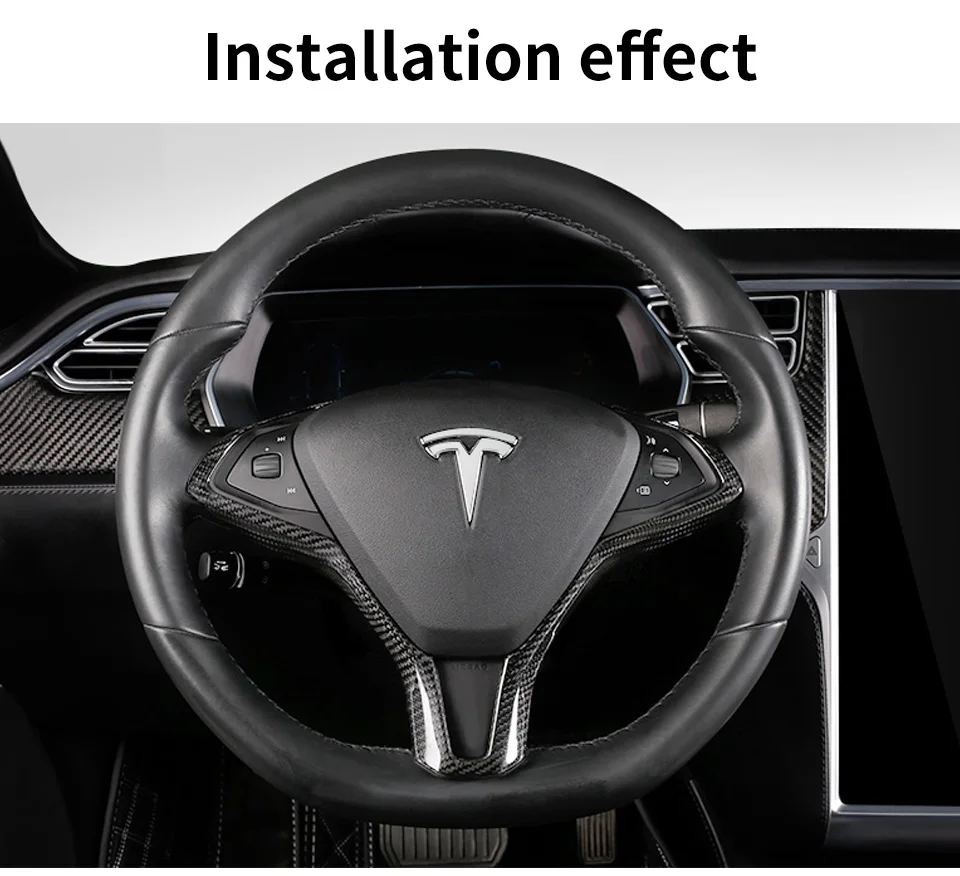 Рулевая Накладка для tesla модель s аксессуары tesla модель x Карбон tesla модель s автомобиль tesla модель s карбоновое волокно интерьер