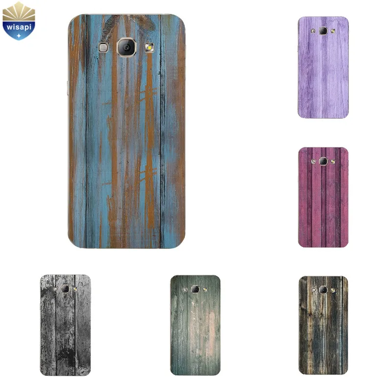 for Samsung Galaxy A7 2015 TPU Phone Case A3 A5 A8 Shell Transparent A300 A500 A700 A800 Cover Timber Pattern | Мобильные телефоны