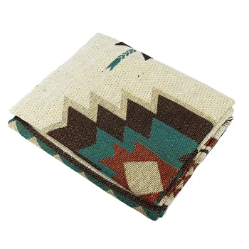 

UK Nordic Blanket Mat Cotton Sofa Aztec Navajo Throw Rug Wall Hanging-Decor