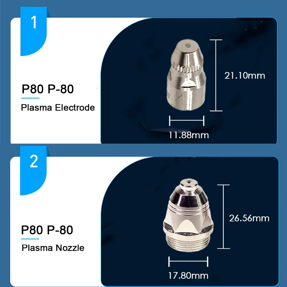 P-80 电极喷嘴尺寸