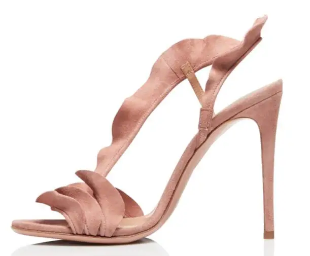 nude suede heels