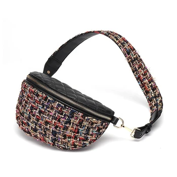 

waist bag Unisex Material 2019 Retro fashion Leisure Hiking sport slim pouch ladies chest