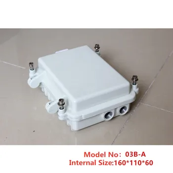 

Outdoor AP Bridge Amplifier Housing Router Die-cast Aluminum Enclosure Waterproof Housing 03B-A white color 160*110*60mm