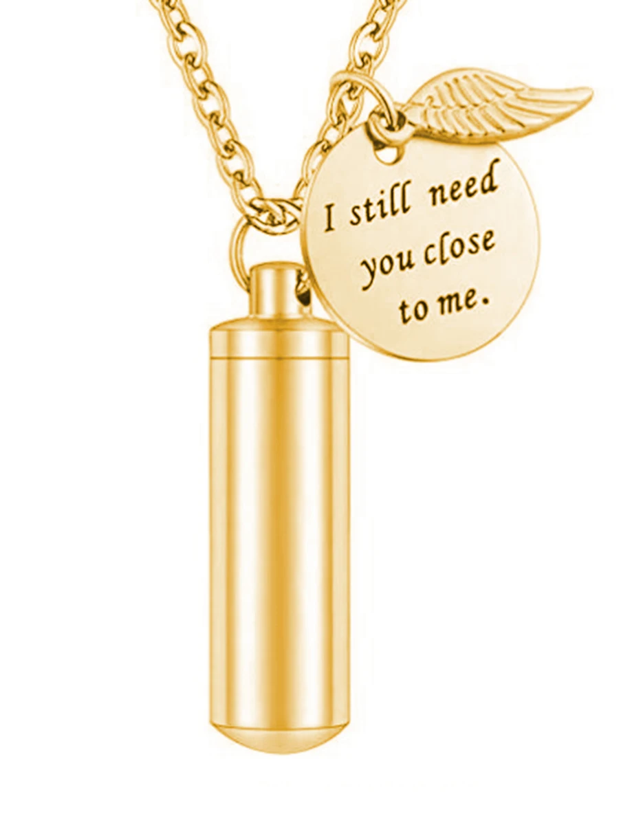 I Still Need You Close to Me Urn Necklace for Dogs Doggie Memorial