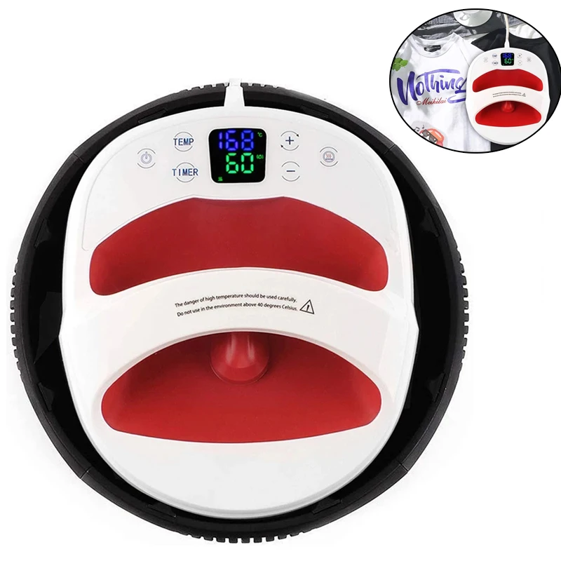 

DIY 12"×10" Portable T-shirt Heat Press Machine Heat Transfer Printer Mini Heat Press Sublimation Printing Machine