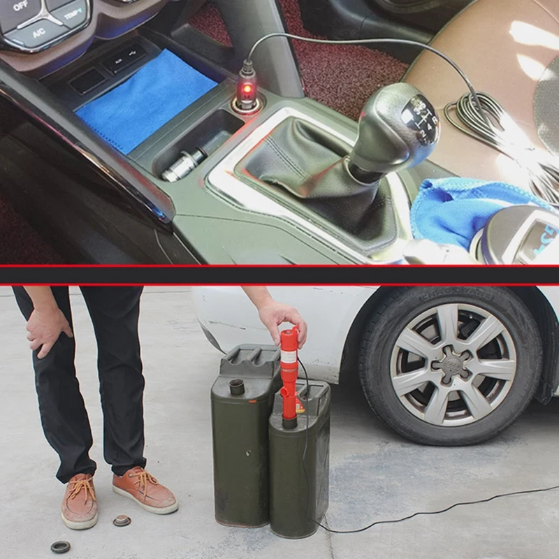 12V автомобильное зарядное устройство для подачи жидкости насос ручной насос для перекачки жидкостей водяной газ инструмент бензиновый топливный Портативный автомобилей Сифон шланг верхняя одежда, костюмы