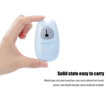 

Outdoor Travel Soap Paper Washing Hand Bath Clean Scented Slice Sheets Disposable Box Soap Portable Mini Paper Soap