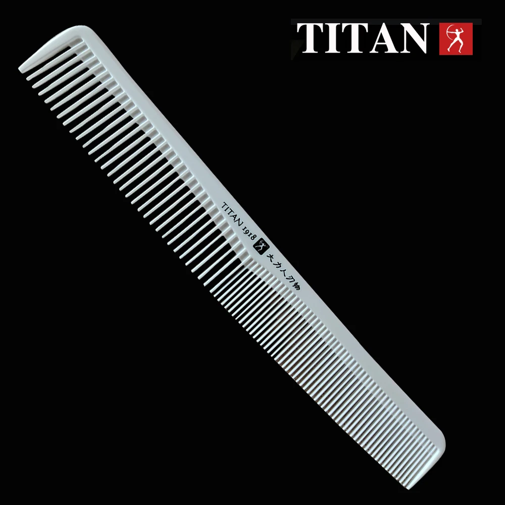 titan comb Professional Hair Comb Medium Cutting Comb Salon  Barber Styling Brush Tool white hair comb 2