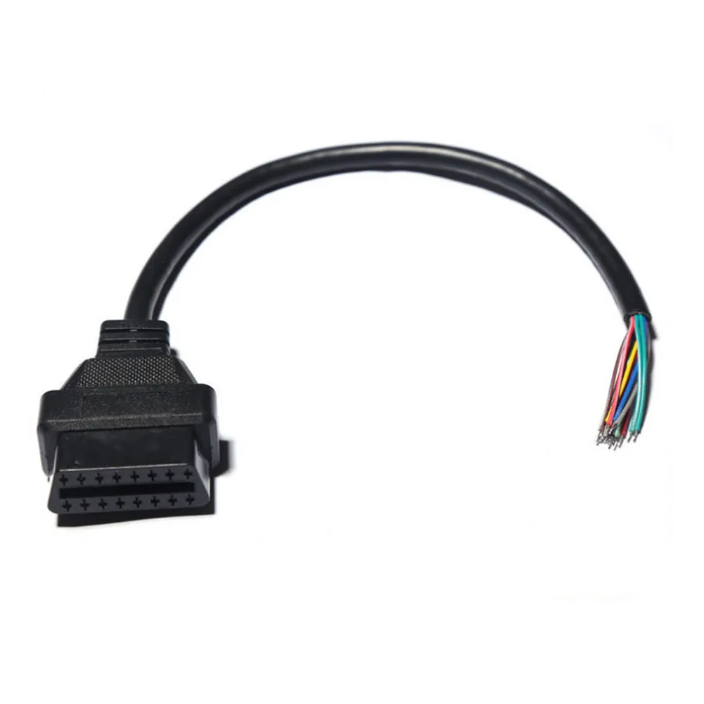 16 Pin OBD2 прочный практичный ремонт профессиональный диагностический кабель легкий гибкий тест для автомобиля Женский Разъем аксессуар