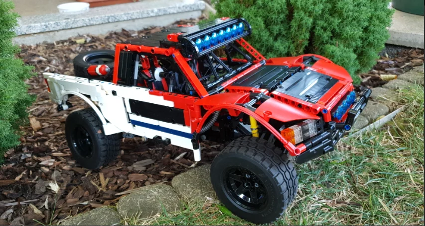 Genuino 2314 piezas Technic serie MOC SUV coche Pickup camión ladrillos 3662 modelo Juego de concción juguetes nignos regalo