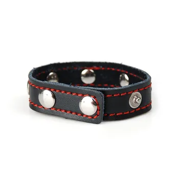 Sex Toys Adjustable Penis Ring Leather Belt for Adults Men Ejaculation Delay Scrotum Ball Mens Cock Ring Male Lasting Cockring 6