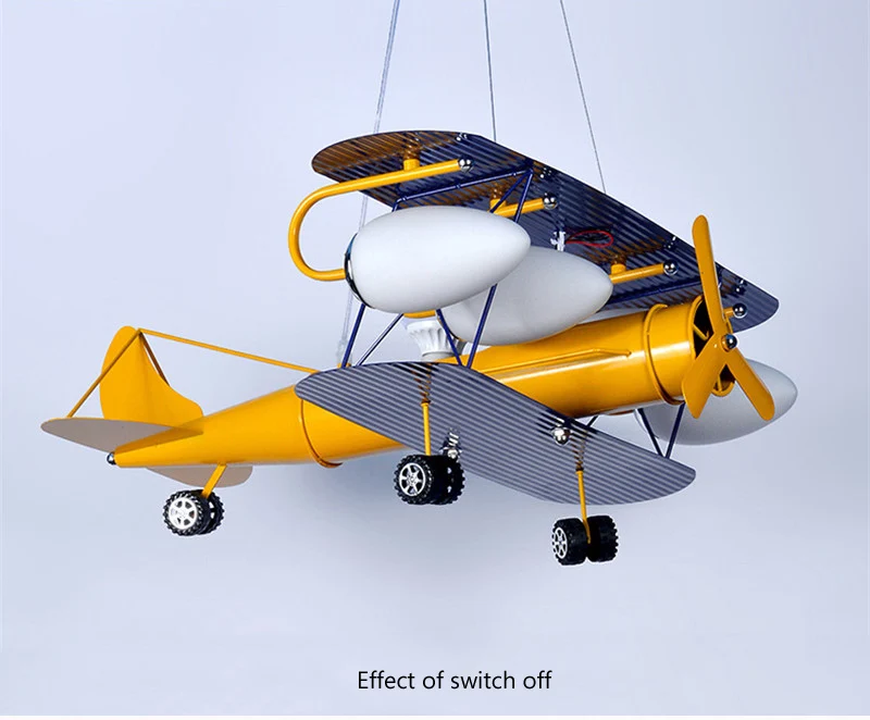 Kids Room Lamp For Children Chandelier E27 Airplane Hanging Lamp Light Kids Room Led Light Children Bedroom Lighting