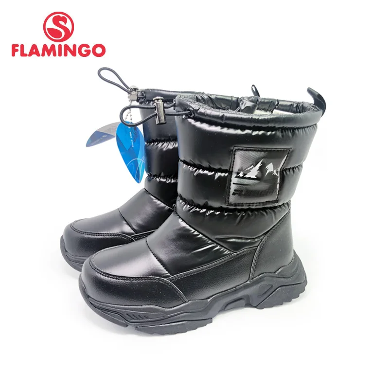 

FLAMINGO 2020 Winter High Quality Mid-Calf Wool Keep Warm Kids Shoes Anti-slip Snow Boots for Boy Free Shipping 202D-F1-2086