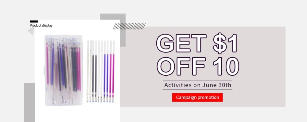 40pcs Heat Erasable Pen High Temperature Disappearing Fabric Marker Refills with Storage Box Fabric Craft Tailoring Accessories