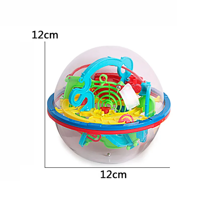 100 шаг 3D головоломки шарик магический развивающий шар лабиринт сфера шар игрушки сложные барьеры игра для мозга, сбалансированные тренировки