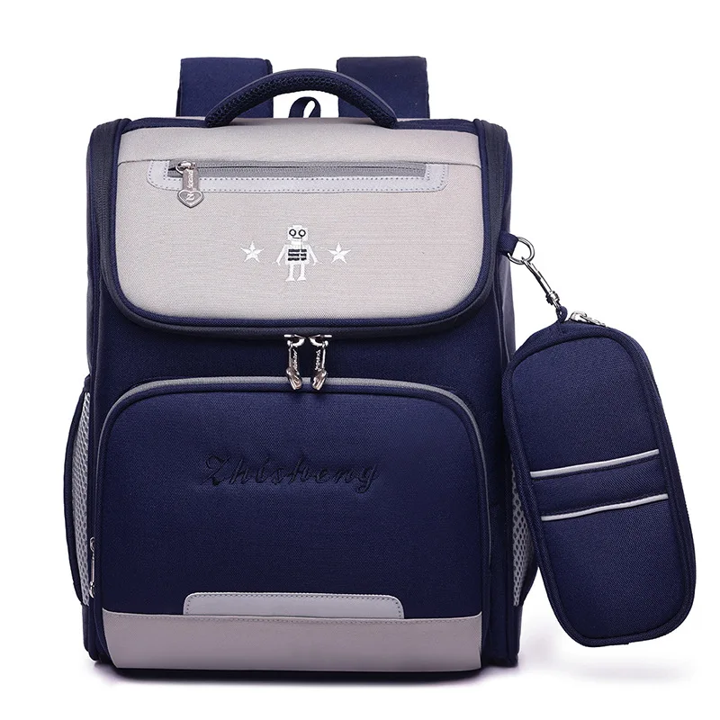 

New Style Young STUDENT'S 1-3 Grade Burden Relieving One-piece Large-Volume Men And Women CHILDREN'S School Bags 6-9 a Year of A
