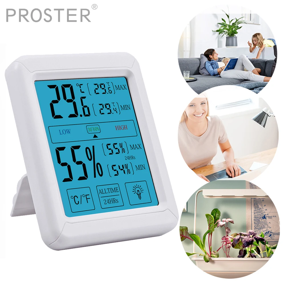 Tanio Proster dla cyfrowy kryty termometr higrometr temperatura i monitor wilgotności pokój