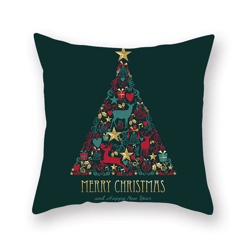 Рождественские украшения Рождественский Чехол на подушку украшение для дома Рождественская елка Рождественские украшения Noel