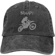 Dirt Bike-Motocross-2 Бейсболка унисекс хлопковая джинсовая Регулируемая Солнцезащитная шляпа для мужчин и женщин