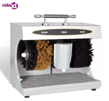 

vidaXL Electrical Shoes cleaner polisher Leather shoe automatic cleaning machine kit shoe Shine brush set Device