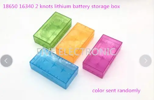 

18650/16340 Caixa de armazenamento da bateria, Use for storage 2 sections 18650 or 4 sections 16340 Bateria,color sent randomly