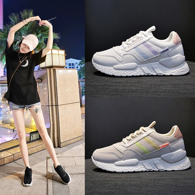 

Athletic Shoes 2019ins Thick Bottomed Women's Extra High Super Fire Dad Shoes Versatile Sequin Online Celebrity round-Toe Rubber