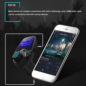 

T11 car mp3 player bluetooth fm transmitter handsfree Car Kit FM Transmitter receiver USB Charger LCD Display