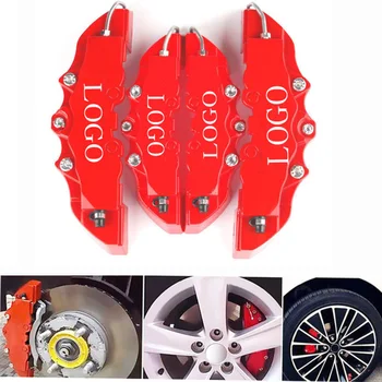 

2PCS or 4PCS Car Disc Brake Caliper Cover 3D Word Red Brake Cover Fit To 14-18 Inches Car Universal Kit for Bremb o