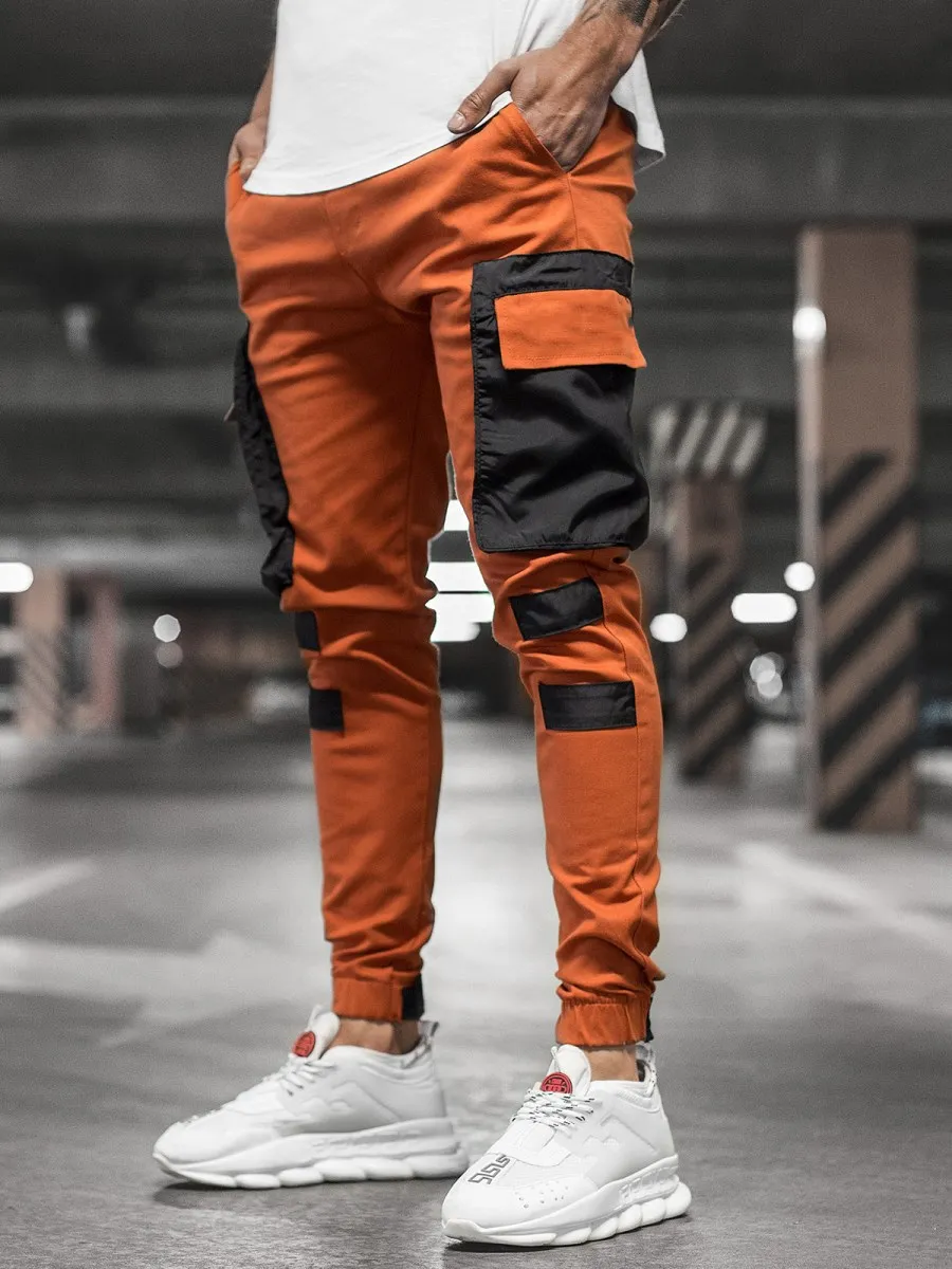 2020 Autumn Men patchwork Joggers Pants Mens Pockets Ankel Cargo Pants Male Streetwear Overalls Sweatpants track harem pants men 2020 Autumn Men patchwork Joggers Pants Mens Pockets Ankel Cargo Pants Male Streetwear Overalls Sweatpants track harem pants men