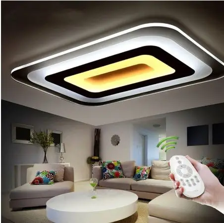 

For Indoor Lighting plafon Modern Led Ceiling Lights led Square Ceiling Lamp Fixture For Living Room Bedroom Lamparas De Techo