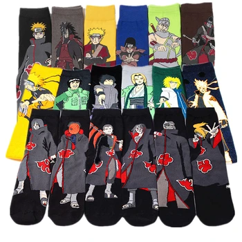 

Anime NARUTO Uzumaki Naruto Akatsuki Cosplay Cotton Sock Kawaii Ankle Socks Adult Stockings