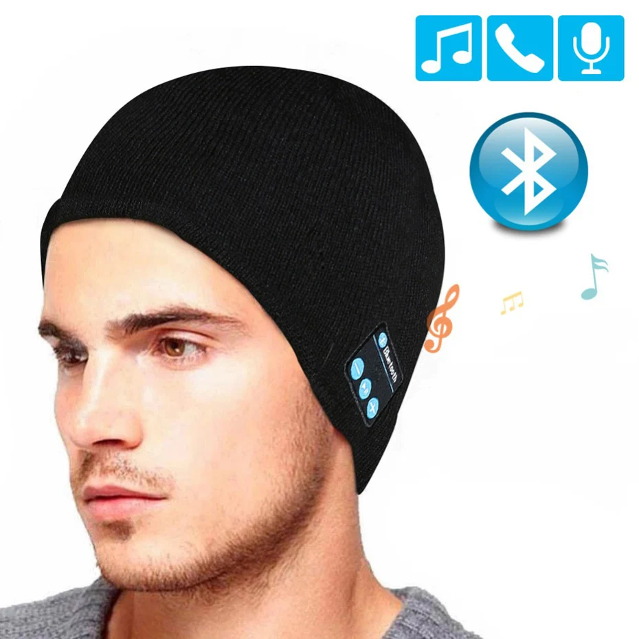 UTRAI Беспроводная шапка с наушниками Bluetooth модный наушник музыкальная зимняя для