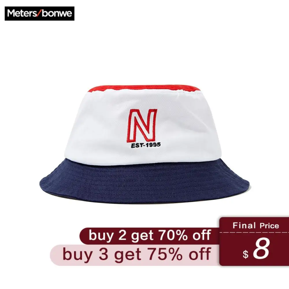 

Metersbonwe Women Bucket Hat for Female Cool 2019 Spring Summer New Casual Pop Letter Printed Bucket Hat