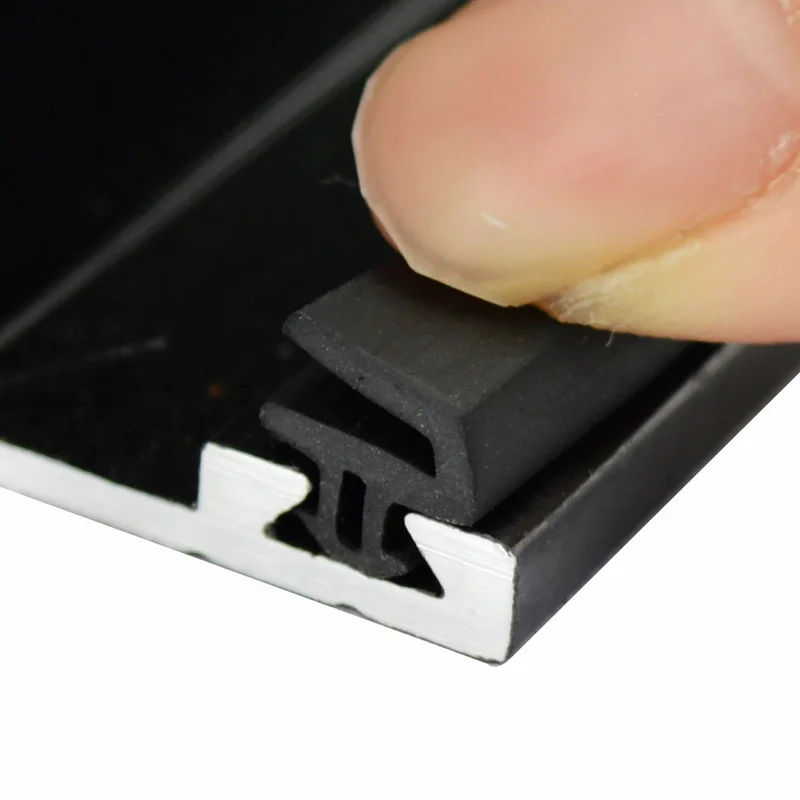 

4,5 мм L-образный алюминиевый сплав открытые двери и окна EPDM герметичные двери и окна Водонепроницаемая звукоизоляция