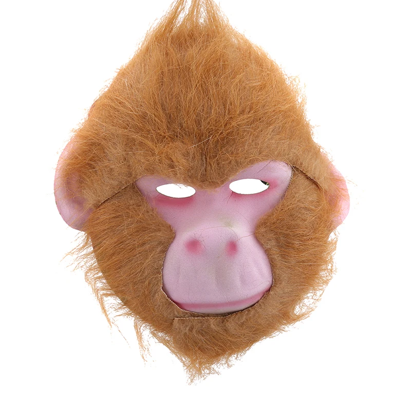 monkey Маска для Хэллоуина, плюшевая маска для взрослых, детская маска для лица, косплей маскарад, маски для розыгрышей - Цвет: monkey