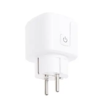 

Professional Smart Wifi Plug Wireless Phone APP Control Timing Smart Remote Switch Socket with EU Plug White