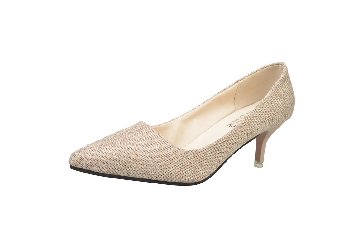 

2016 Autumn WOMEN'S Shoes Korean-style Pointed Shallow Mouth WOMEN'S Shoes Kitten Heels