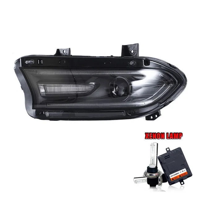 Lamp And HID Фара для Dodge charger фары - Цвет: Lamp And HID